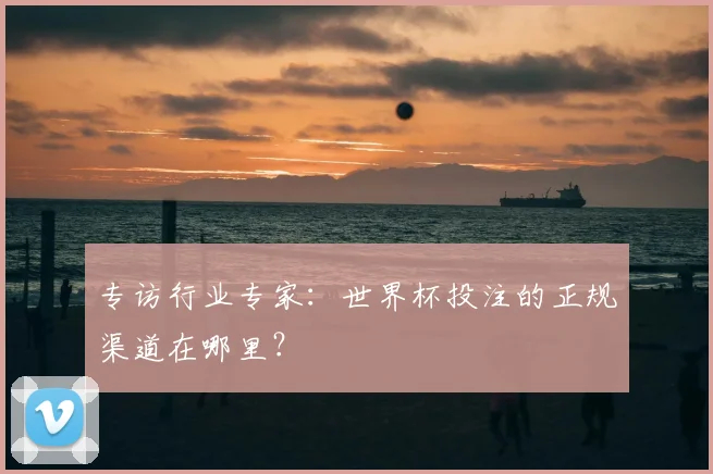 专访行业专家：世界杯投注的正规渠道在哪里？