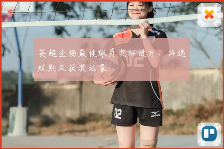 英超全场最佳球员奖杯设计、评选规则及获奖记录